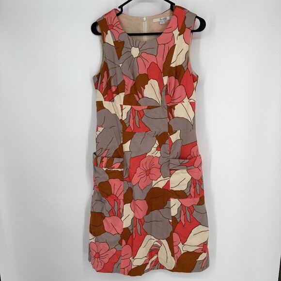 Boden bloom through gloom retro 70’s shift dress size 8 Floral Spring Feminine‎ - Picture 1 of 6